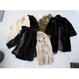 Fur coats and accessories: to include a 1930s squirrel three-quarter length coat SR