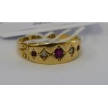 An 18ct gold ring,