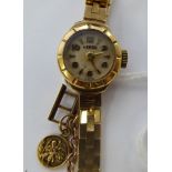 A lady's 9ct gold Kered bracelet watch,