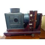 A late 19thC Thornton-Pickard Ruby Enlarger photographic camera,