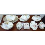 Late Victorian Royal Doulton Burslem china tableware,