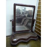 Small furniture: to include a late Victorian mahogany toilet mirror,