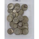 Uncollated pre 1947 British coins: to include half-crowns 11