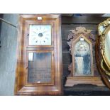 Early 20thC American clocks: to include a Waterbury Clock Company walnut cased example;