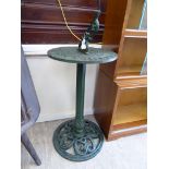 A modern Victorian style cast iron sundial,