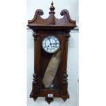 A late 19thC walnut Vienna regulator;