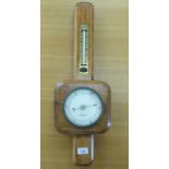 A mid 20thC Hezzanith mahogany cased barometer with thermometer 25''h RAB