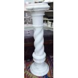 A 20thC marble pedestal with provision for illumination 34''h SL