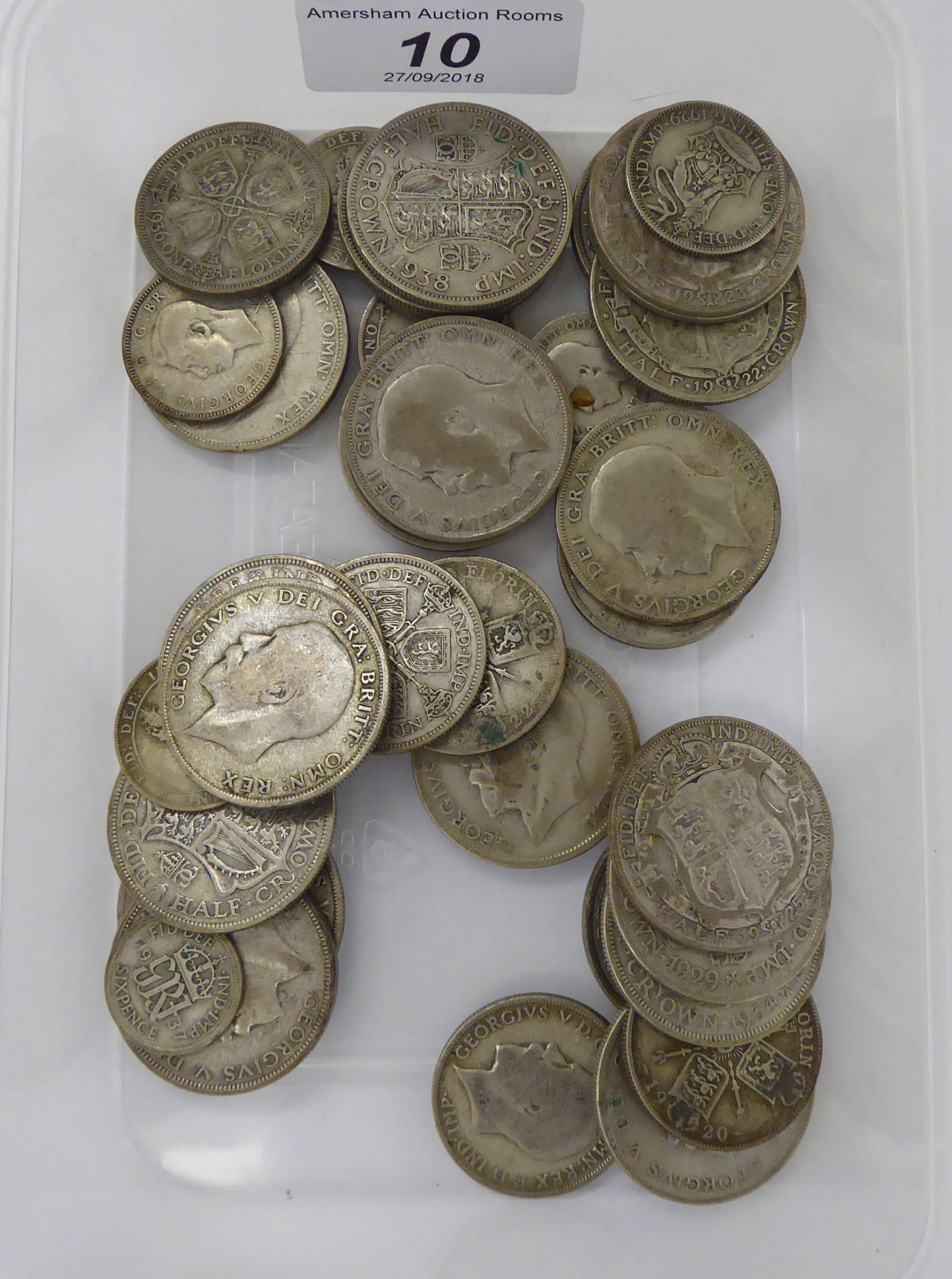 Uncollated pre 1947 British coins: to include half-crowns 11