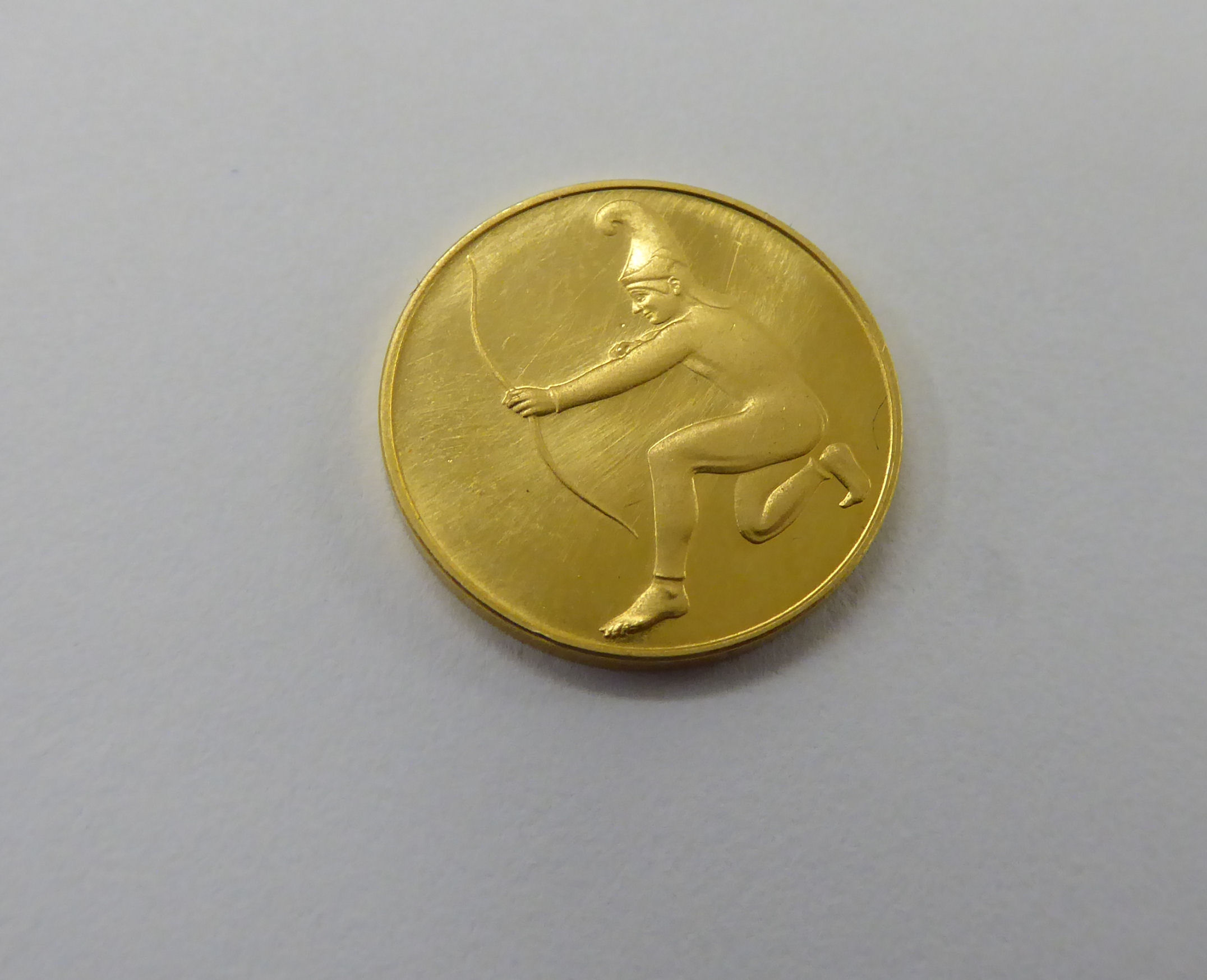 A 1972 Munich Olympic gold commemorative coin 11 - Image 3 of 3