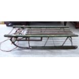 A 'vintage' wooden sledge on metal runners RSF