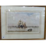 Albist - fishing boats coming in to harbour watercolour bears a signature 12.