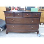 A Stag mahogany six drawer dressing chest,