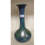 A George Cartilidge, Hancock & Sons, Morris Ware pottery squat, bulbous bottle vase with a long,
