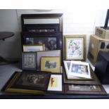 Framed pictures and prints: to include religious and botanical studies various sizes BSR