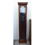 A modern teak cased electric Master clock,