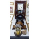 Five Victorian and later clocks: to include an Anniversary timepiece;