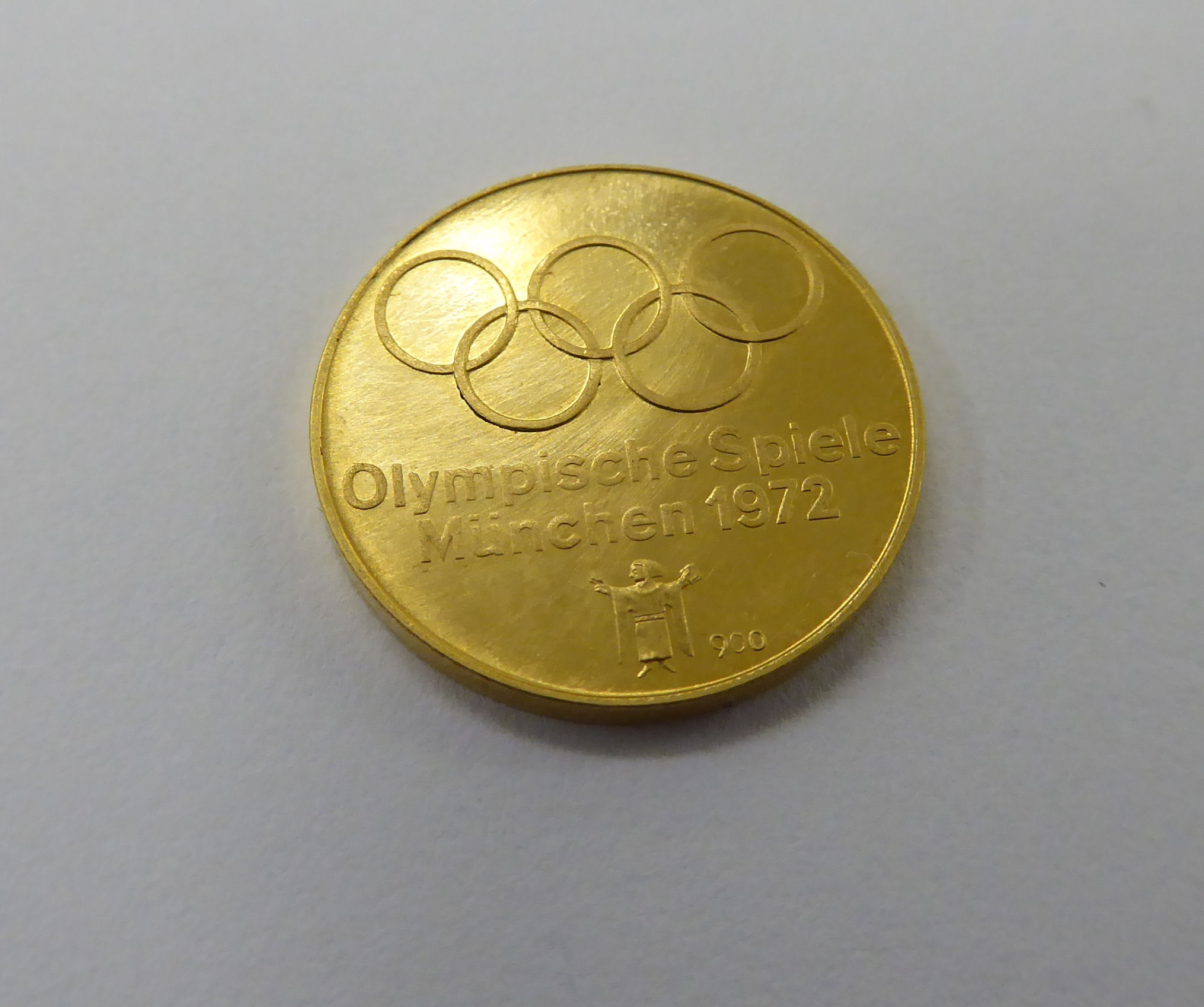 A 1972 Munich Olympic gold commemorative coin 11 - Image 2 of 3