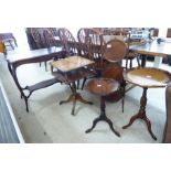 Small furniture: to include a 1920s mahogany three tier folding cakestand,