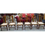 A set of six reproduction Queen Anne period,