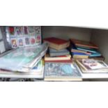 Printed ephemera, comprising postcards, books,
