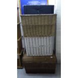 Baskets and cases: to include a faux hide cutlery case with combination locks 8''h 22''w BSR