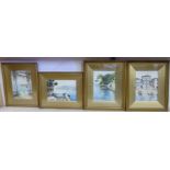 Early 20thC Italian School - a series of four studies of Stresa watercolours 12.