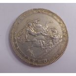 A George III silver crown,