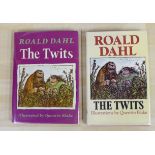 Two books: Roald Dahl 'The Twits' illustrated by Quentin Blake First Edition,