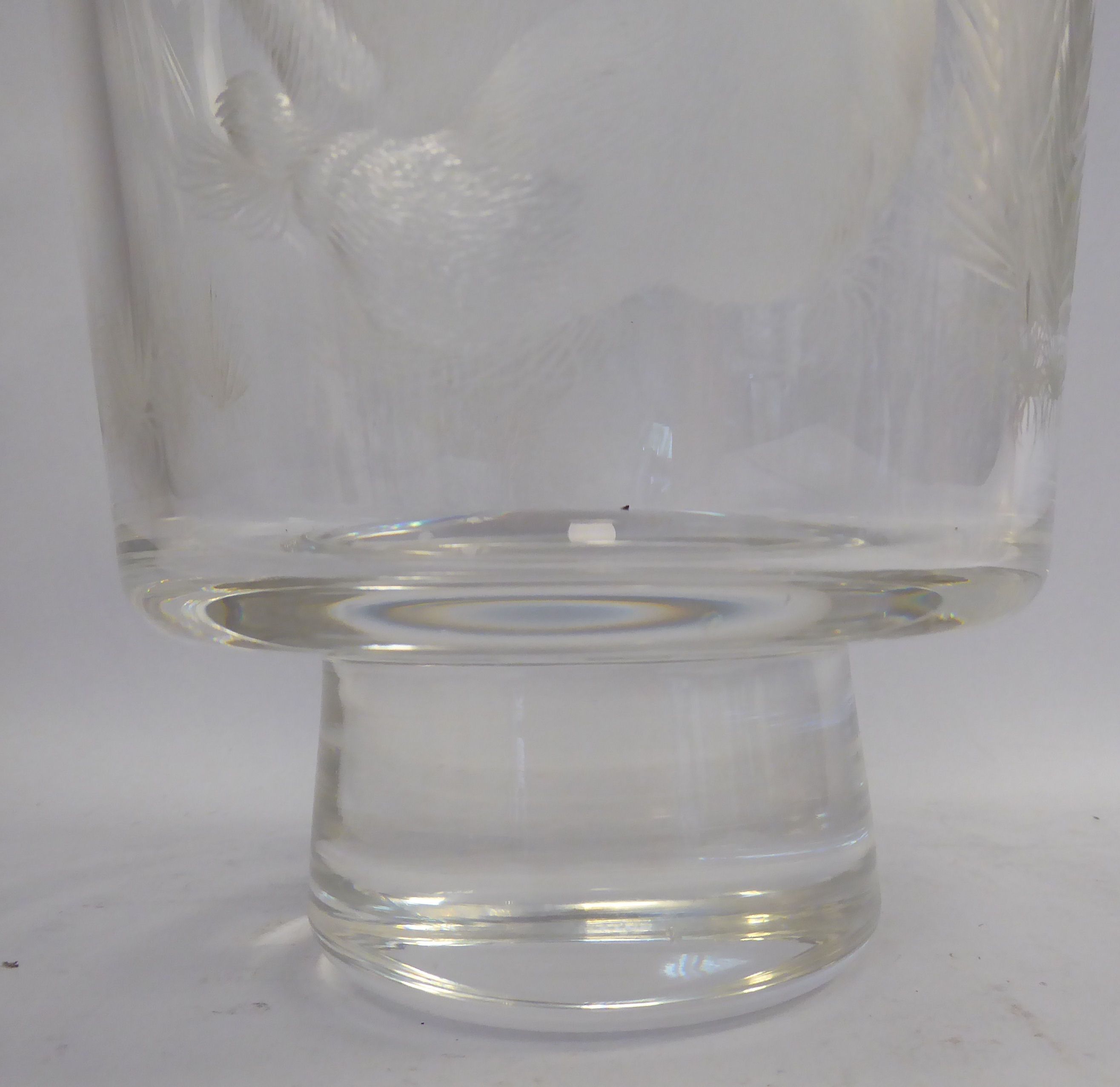 A Stuart Crystal Limited Edition vase of tapered form, engraved by Michael Fairbairn, - Image 4 of 5