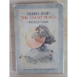 Book: Roald Dahl 'James and the Giant Peach' illustrated by Nancy Ekholm Burkert, First Edition,