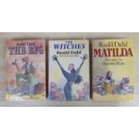 Three books: Roald Dahl, illustrated by Quentin Blake, First Editions,