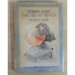Book: Roald Dahl 'James and the Giant Peach' illustrated by Nancy Ekholm Burkert, First Edition,