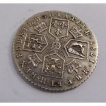 A George III silver sixpence,