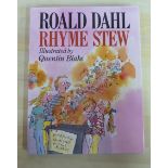 Book: Roald Dahl 'Rhyme Stew' First Edition, bears a signature,