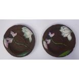 A pair of late 19th/early 20thC Chinese Yixing porcelain dishes,