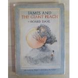 Book: Roald Dahl 'James and the Giant Peach' illustrated by Nancy Ekholm Burkert, First Edition,