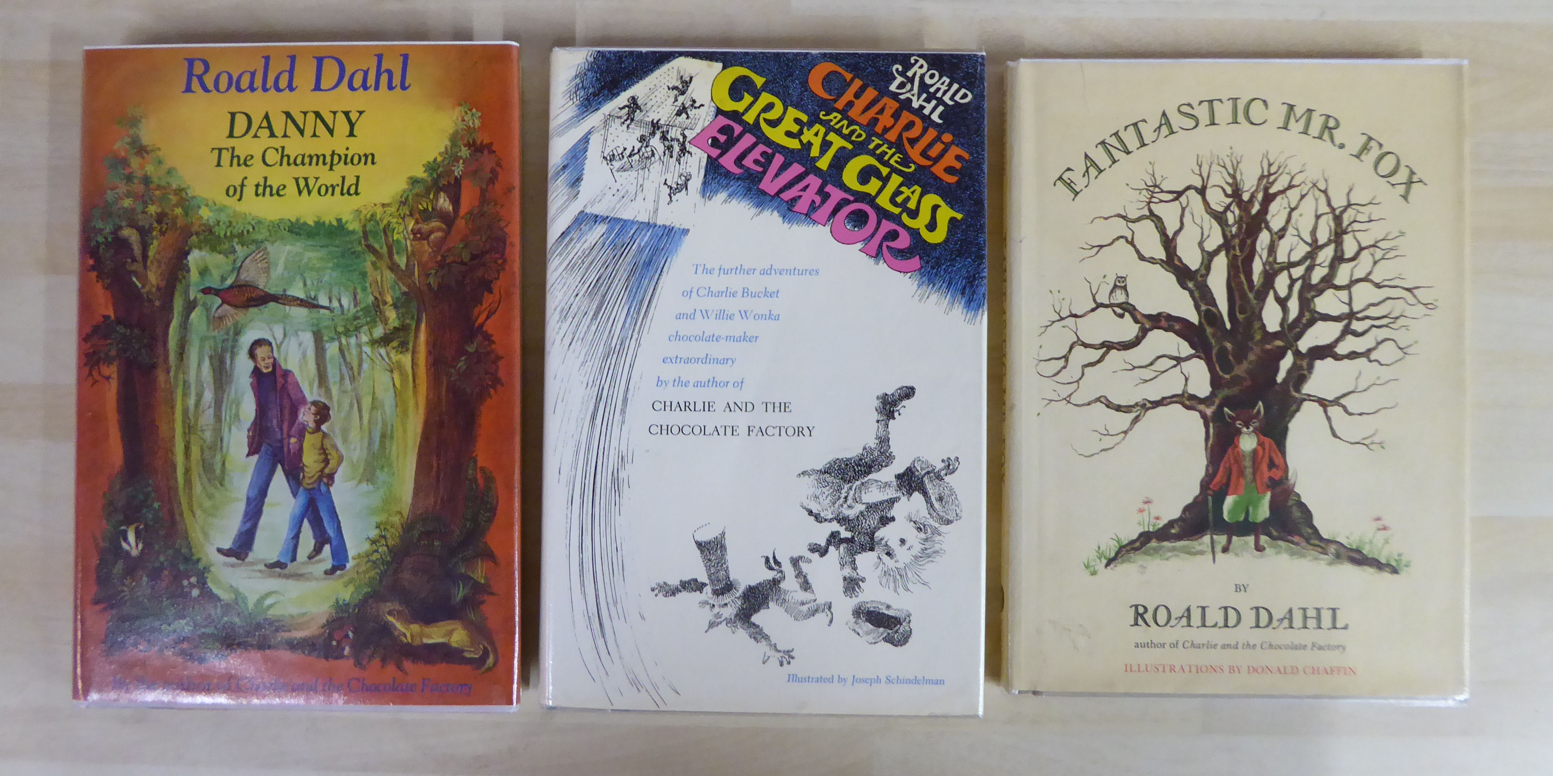 Three books: Roald Dahl, First Editions, published in dust jackets by Alfred A Knopf, viz.