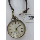 An Edwardian silver cased pocket watch,