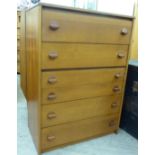 A G-Plan style teak six drawer dressing chest 41''h 30''w RAM