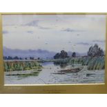 A Fraser - a study of The River Ouse watercolour bears a signature 8'' x 12'' framed HLSM