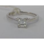 An 18ct white gold, diamond solitaire ring approx. 0.