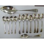 Various silver spoons mixed marks 11