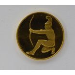 A 1972 Munich Olympic gold commemorative medallion 11