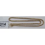 A 9ct gold neckchain 11