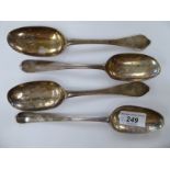 Four 19thC silver spoons mixed dates and assays 11