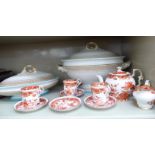 Victorian and later ceramic tableware: to include a Royal Worcester bone china,