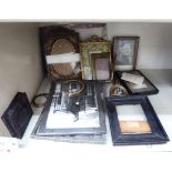 Art Deco and later silver plated and other photograph frames various sizes & styles OS6