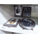 Four similar silver photograph frames mixed assays various sizes OS1