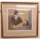 Aldo Salvadori - 'Mattino' Limited Edition coloured print 29/200 bears a pencil signature &